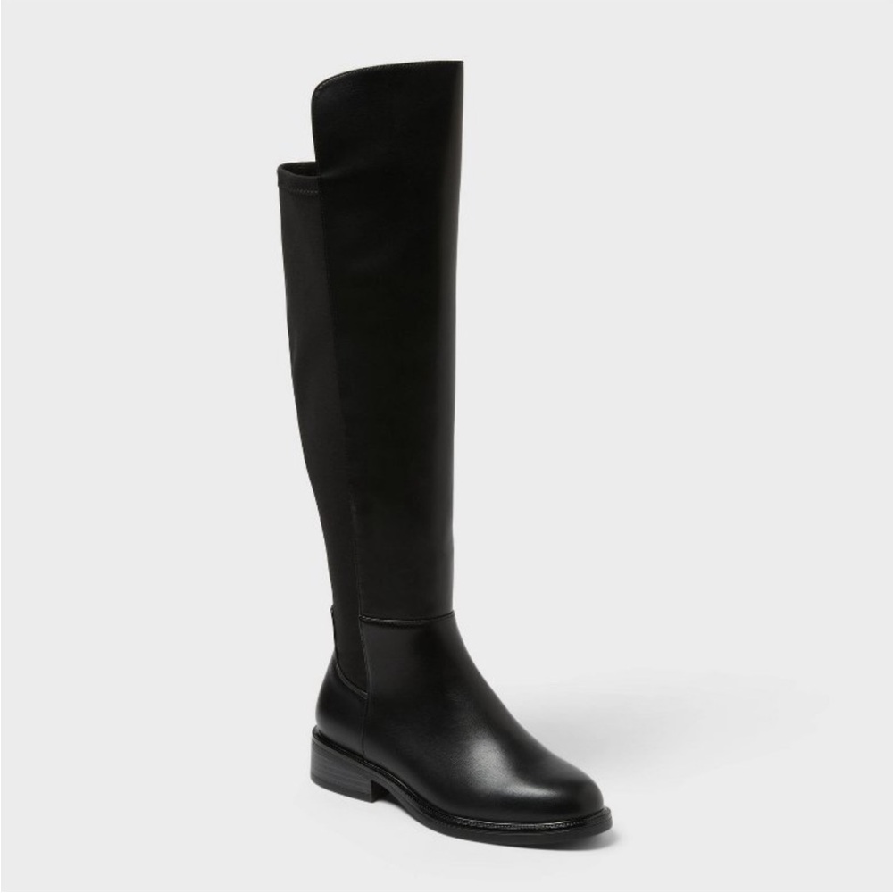 Black Knee-High Boots
